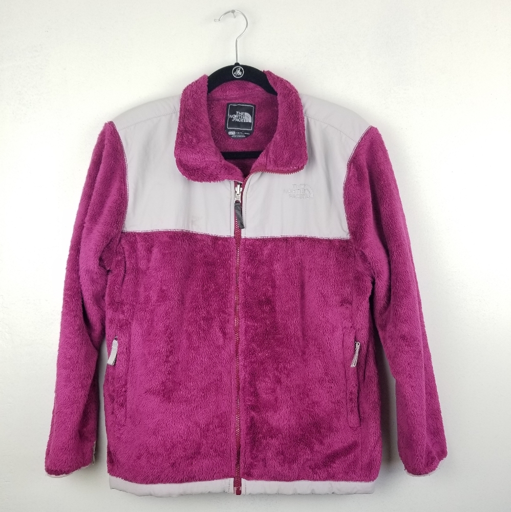 The North Face Gray Red Denali Jacket